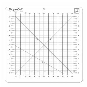 June Tailor TJ 796 12x12 Shape Cut Quilting Ruler Cutting Mat